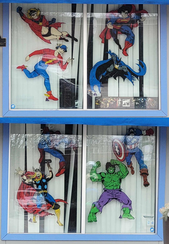 D.C. &amp; Marvel Window Paintings (Commissioned)