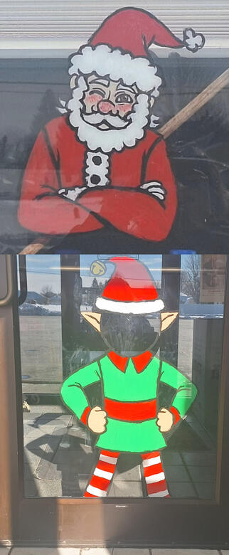 Holiday Window Paintings