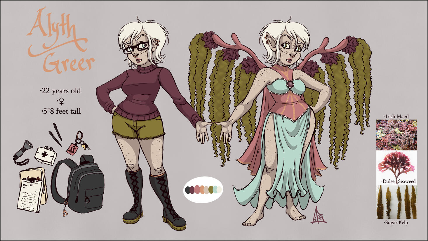 Alyth Greer, Character Sheet