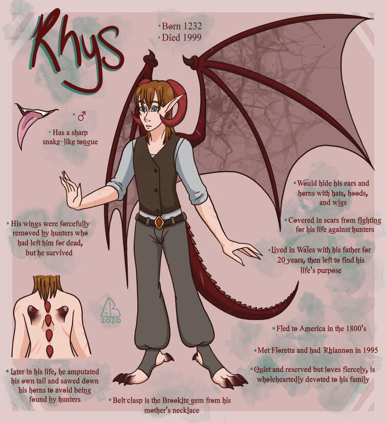 Rhys, Character Sheet