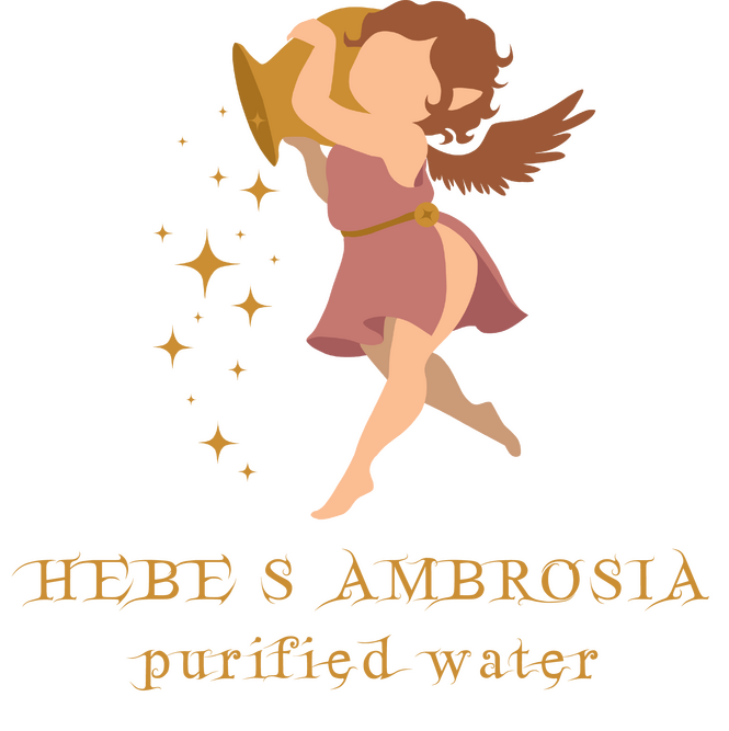 &quot;HEBE&#39;S AMBROSIA Purified Water&quot; Logo