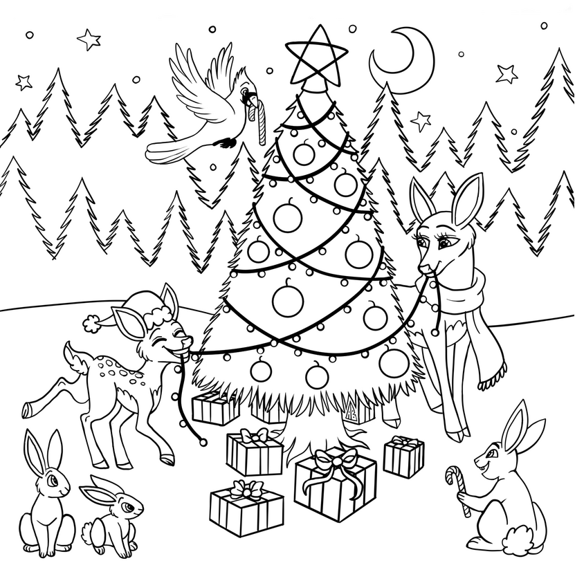 Holiday Coloring Page {Town Commission}